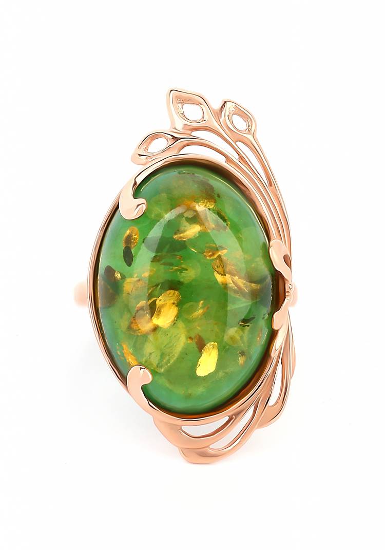 Кольцо серебряное Янтарные грани шир.  750, рис. 6