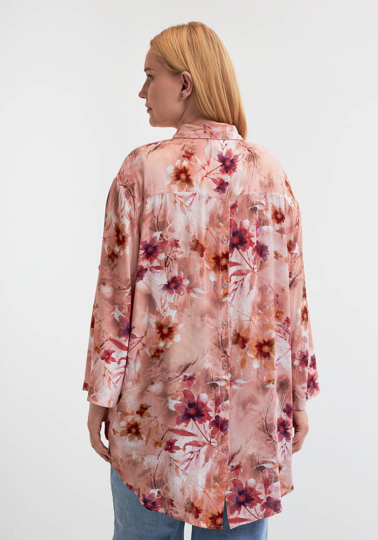 Блуза Цветочная радость шир.  750, рис. 3