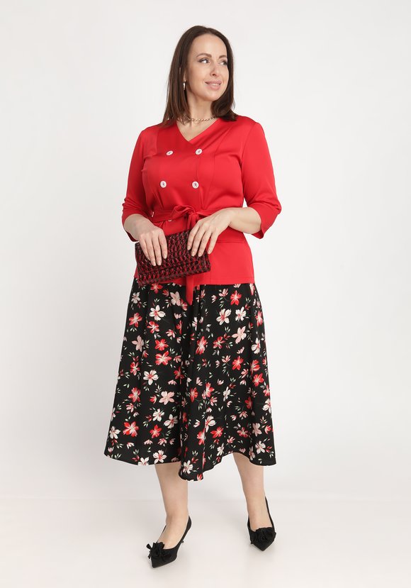 Костюм двойка: жакет и юбка шир.  580, рис. 11