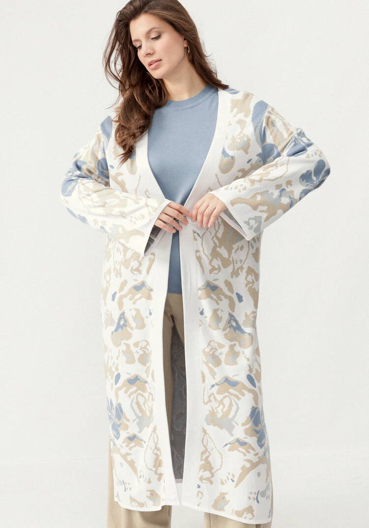 Кардиган с цветочным дизайном шир.  750, рис. 28