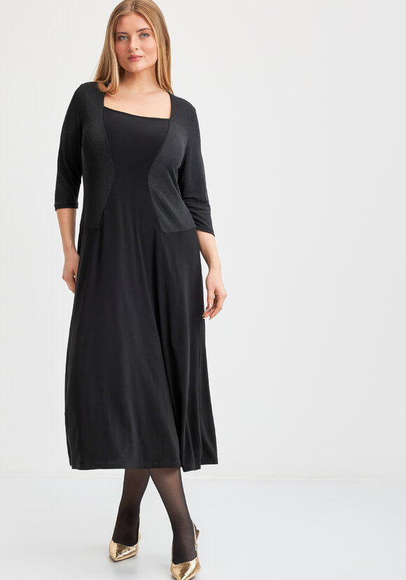 Платье Алина с эффектом костюма шир.  580, рис. 1