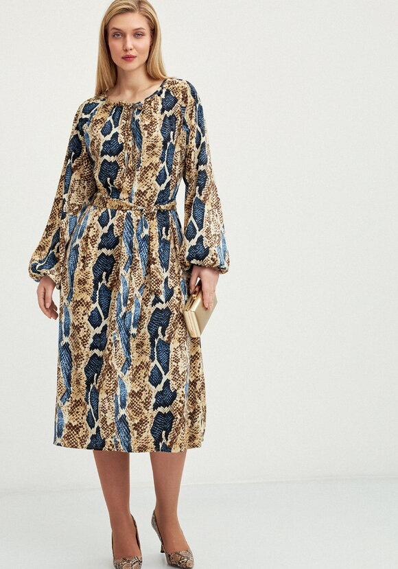 Платье с анималистичным принтом Дана шир.  580, рис. 8