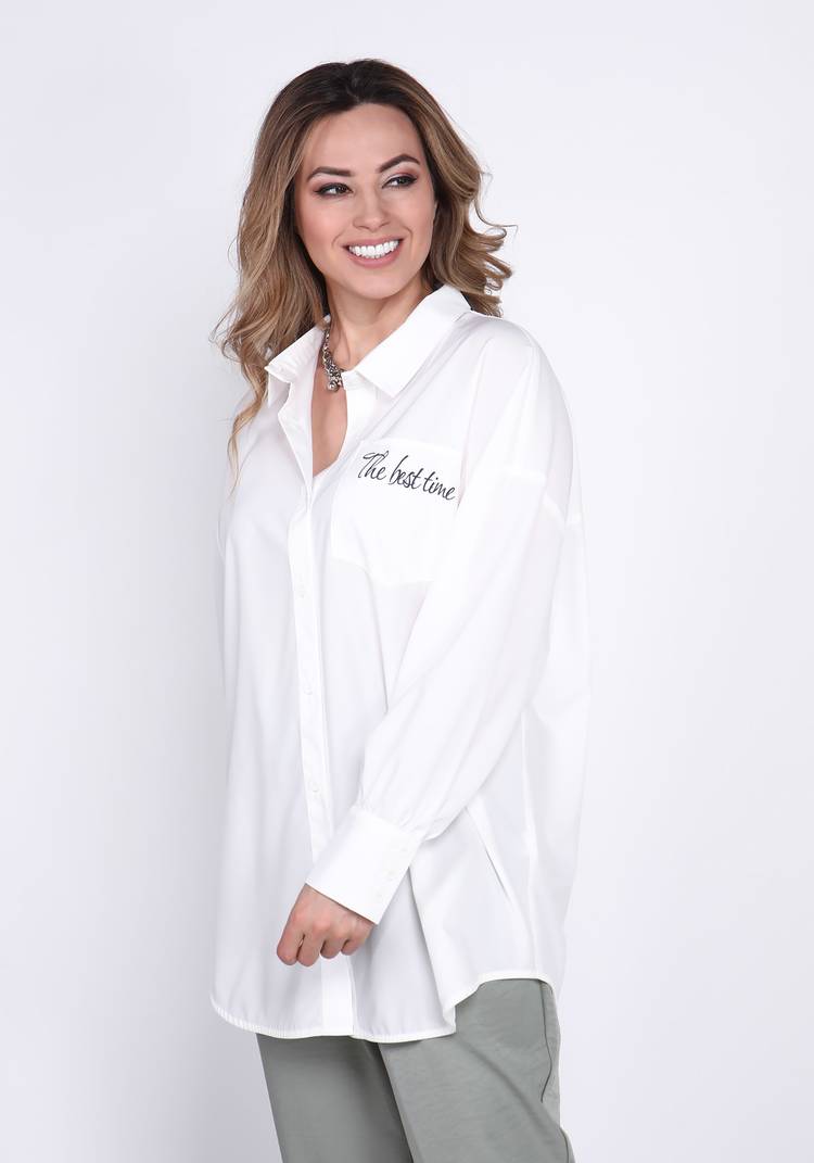 Блуза с принтом на кармане шир.  750, рис. 9