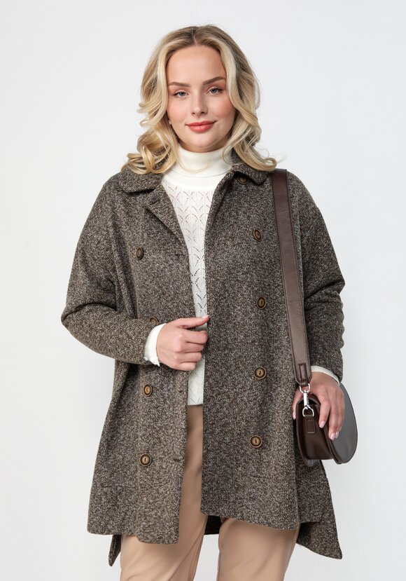 Полупальто свободного кроя шир.  580, рис. 36