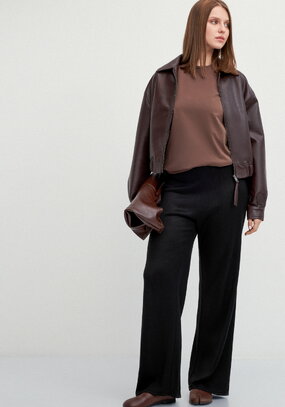 Брюки с широкой резинкой на поясе