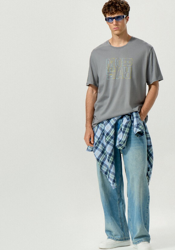 Комплект футболок с лаконичным принтом, 2 шт. шир.  580, рис. 3