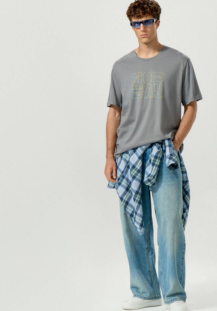 Комплект футболок с лаконичным принтом, 2 шт. шир.  750, рис. 3