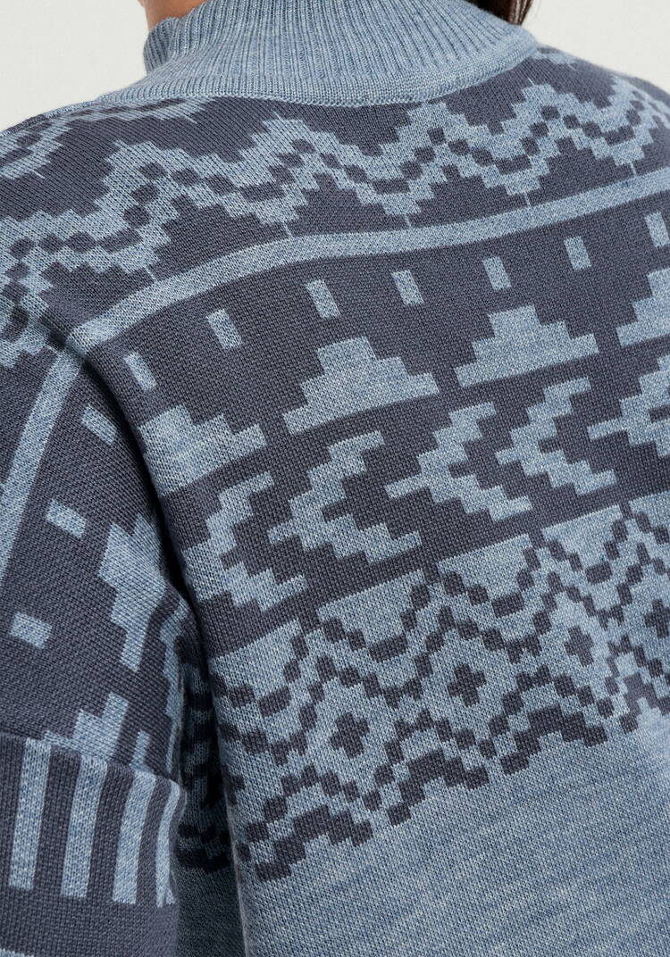 Свитер с геометрическим орнаментом шир.  750, рис. 14