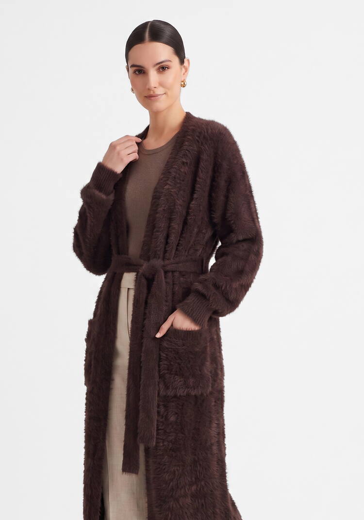 Кардиган Кофейный уют шир.  750, рис. 7