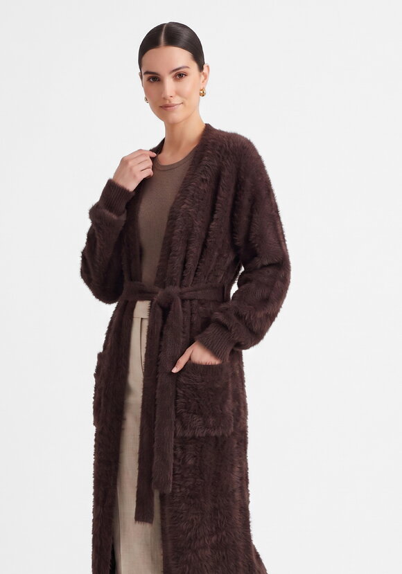 Кардиган Кофейный уют шир.  580, рис. 7