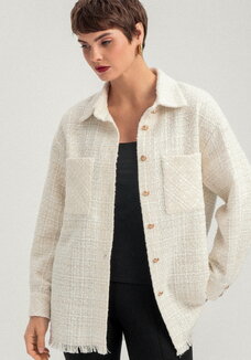 Жакет твидовый с фактурной нитью