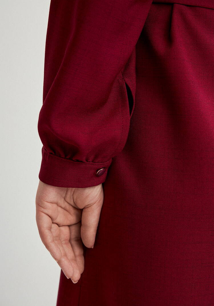 Платье свободного кроя с кружевным воротником шир.  750, рис. 7