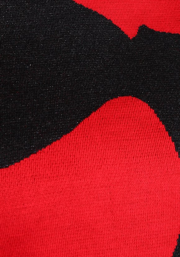 Джемпер с принтом абстракция шир.  580, рис. 6