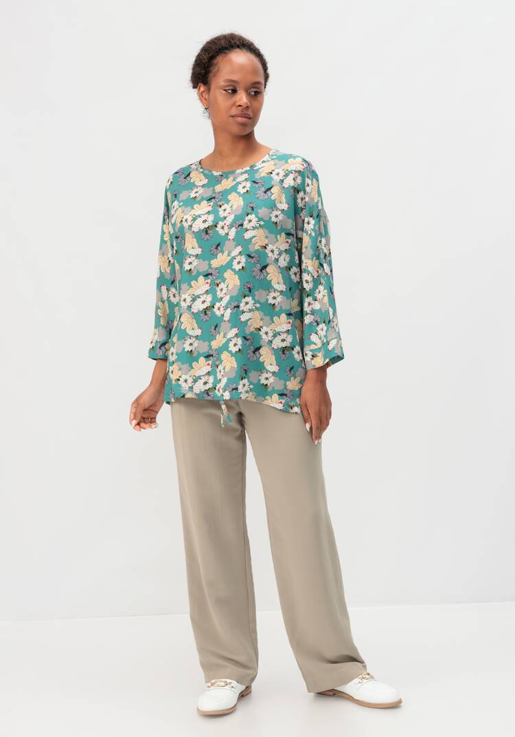 Блуза с принтом Валенсия шир.  750, рис. 12