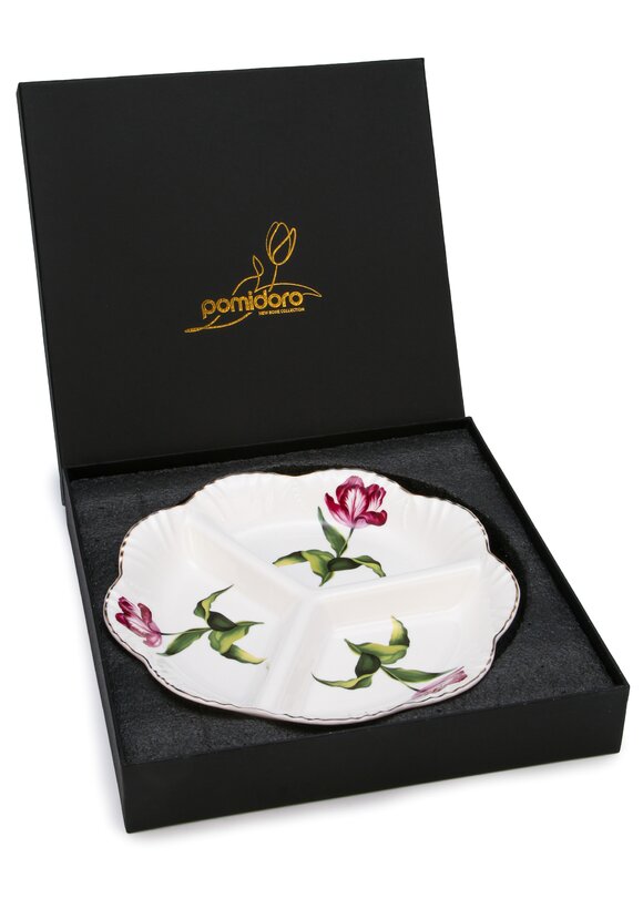 Менажница фарфоровая Розовый тюльпан шир.  580, рис. 2