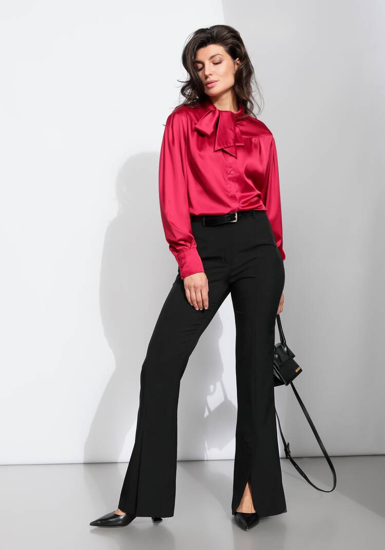 Блуза прямого силуэта с бантом шир.  750, рис. 46