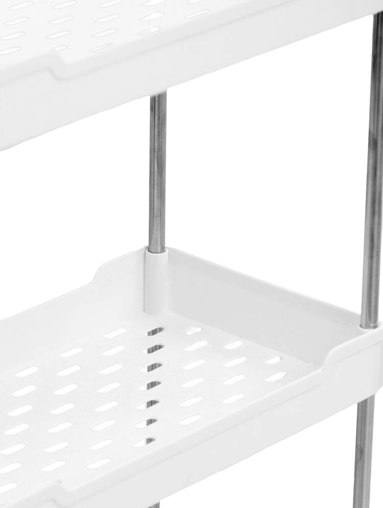 Этажерка широкая 3-х ярусная на колесах шир.  750, рис. 4