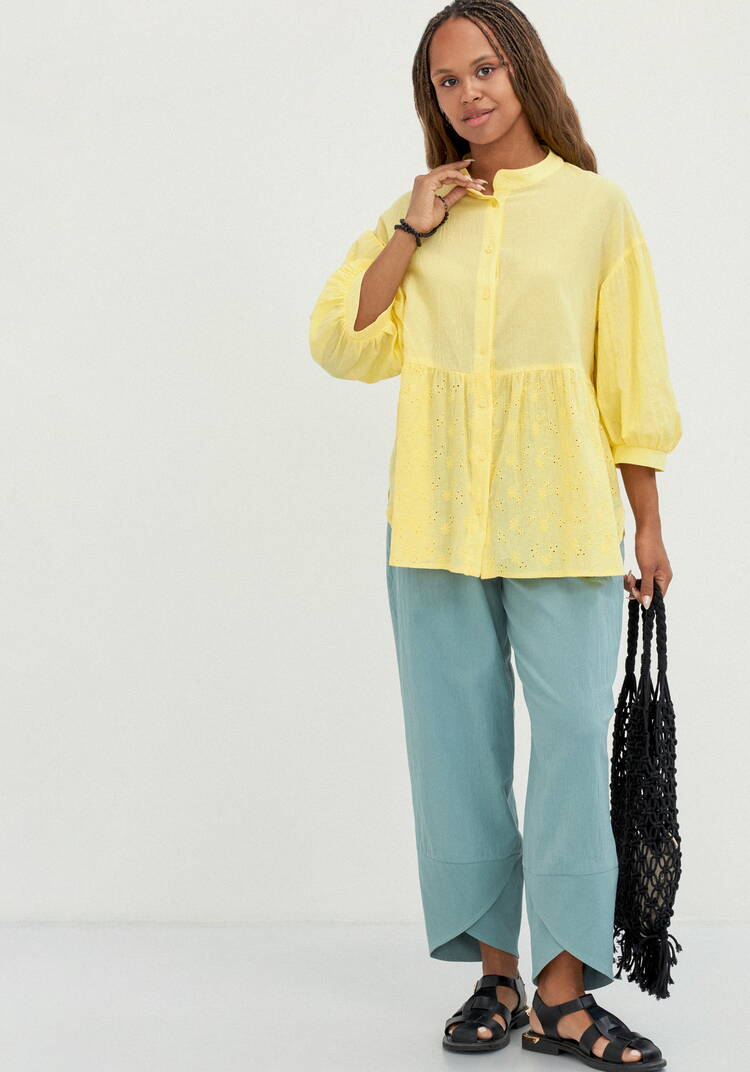 Блуза комбинированная с шитьём шир.  750, рис. 22