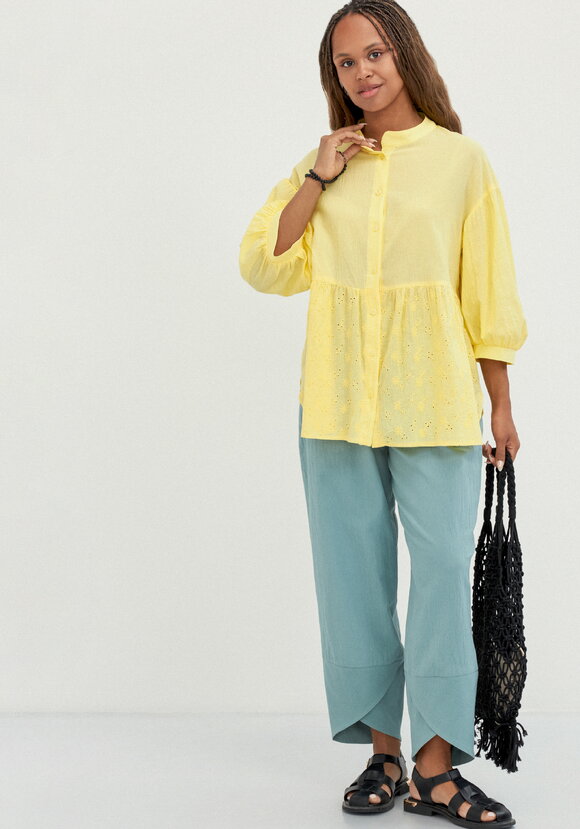 Блуза комбинированная с шитьём шир.  580, рис. 22