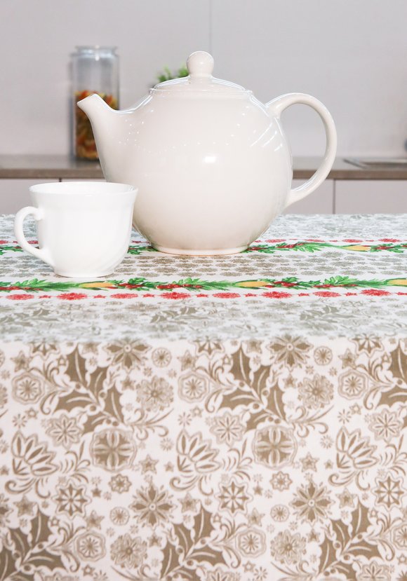 Скатерть с пропиткой Новогодняя шир.  580, рис. 1