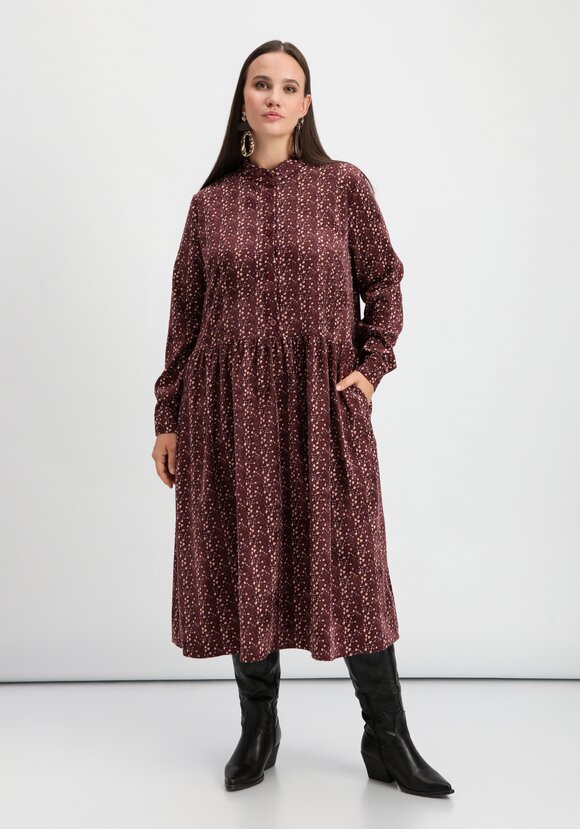 Платье оверсайз с принтом мильфлер шир.  580, рис. 1