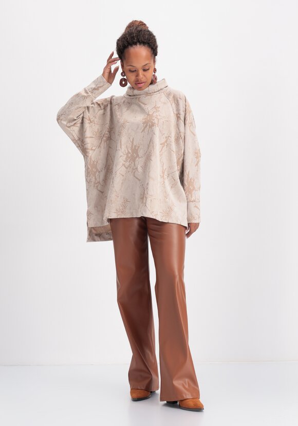 Джемпер трикотажный свободного кроя с принтом шир.  580, рис. 10