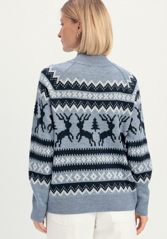 Джемпер с рождественским рисунком шир.  580, рис. 11