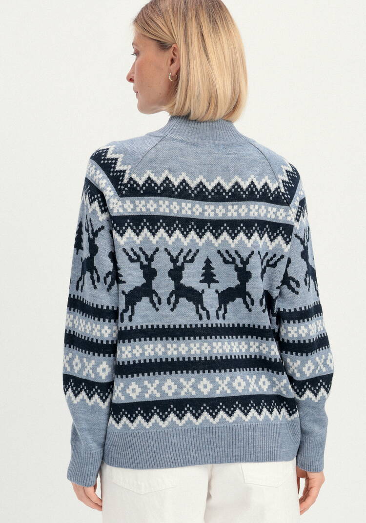 Джемпер с рождественским рисунком шир.  750, рис. 11