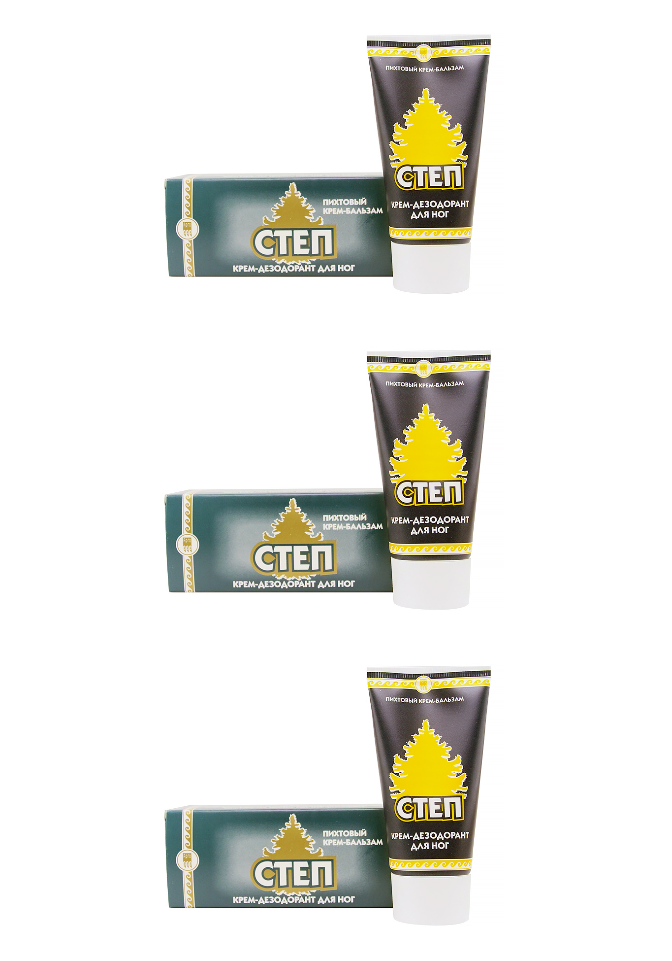 

Крем-дезодорант для ног "Степ", 3 шт.