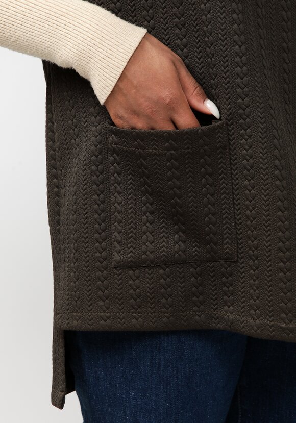 Жилет из фактурной трикотажной ткани шир.  580, рис. 11