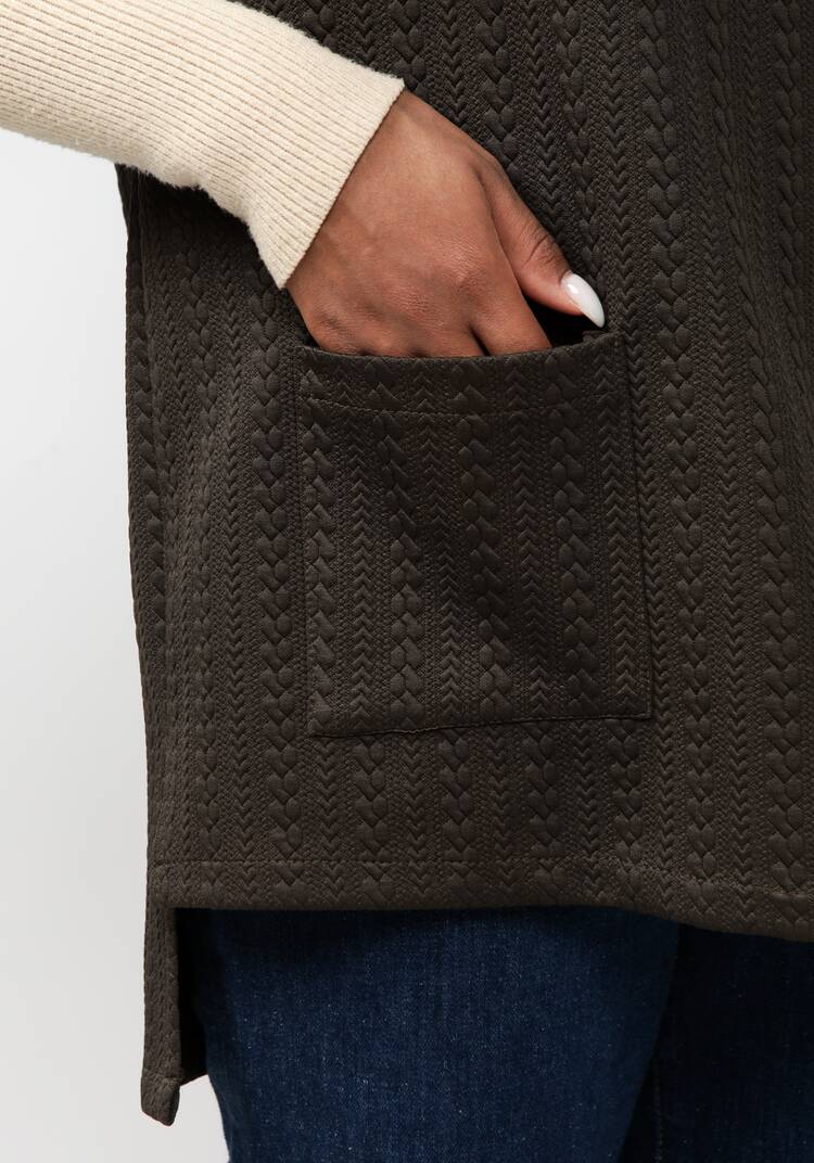 Жилет из фактурной трикотажной ткани шир.  750, рис. 11