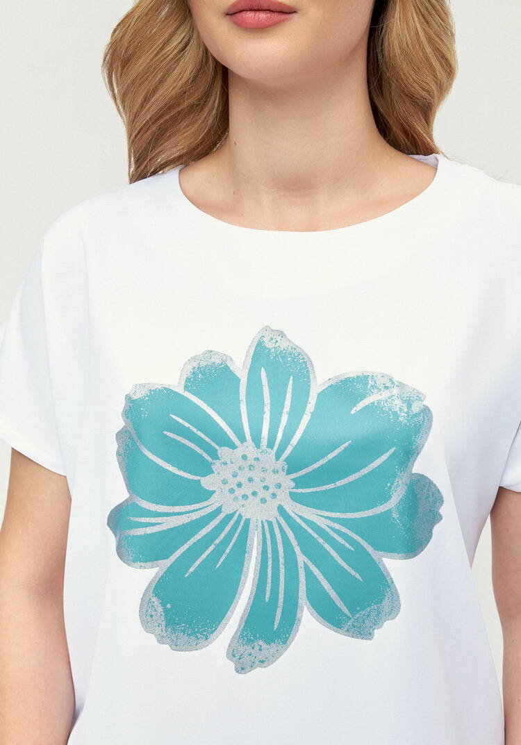 Блуза с принтом с напылением шир.  750, рис. 37