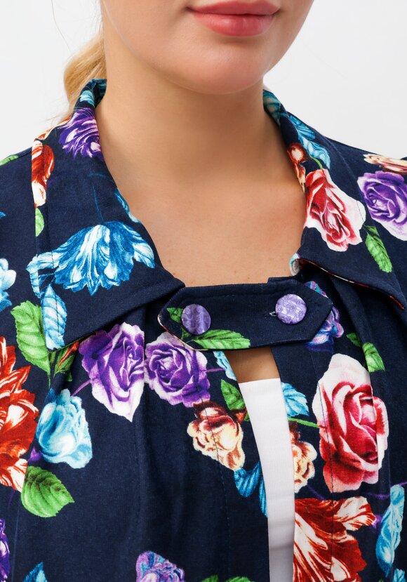 Жакет с цветочным принтом и рукавами 1/2 шир.  580, рис. 5