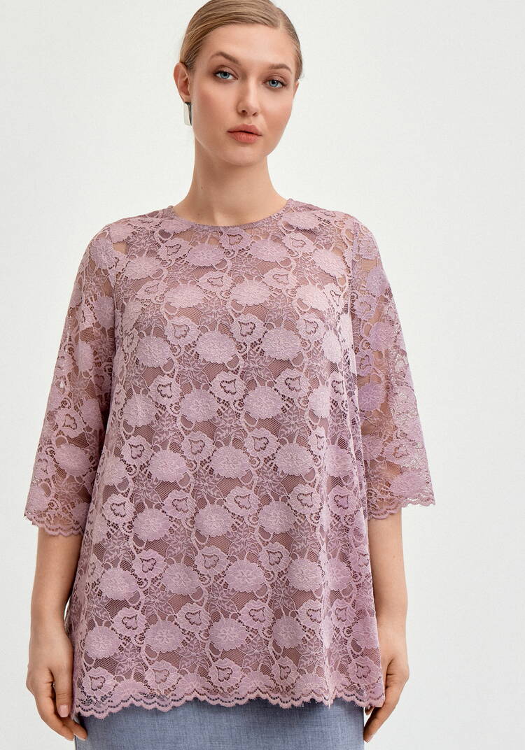 Туника из кружева с топом шир.  750, рис. 13