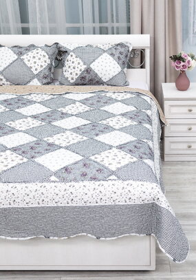 Покрывало с наволочками Печворк