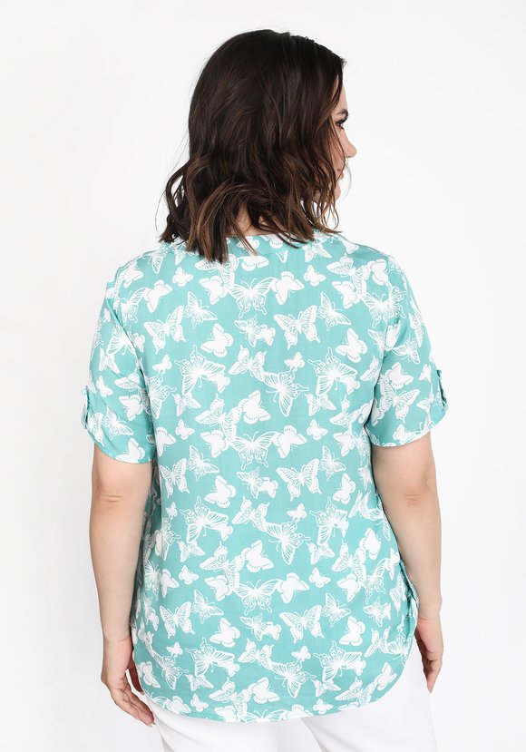 Блуза Красивый день шир.  580, рис. 2