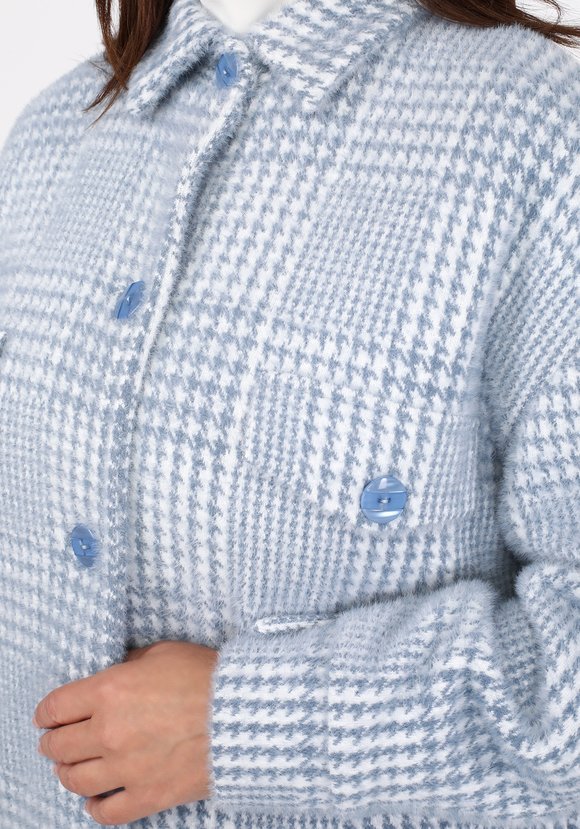 Полупальто рубашечного кроя из шерсти шир.  580, рис. 4