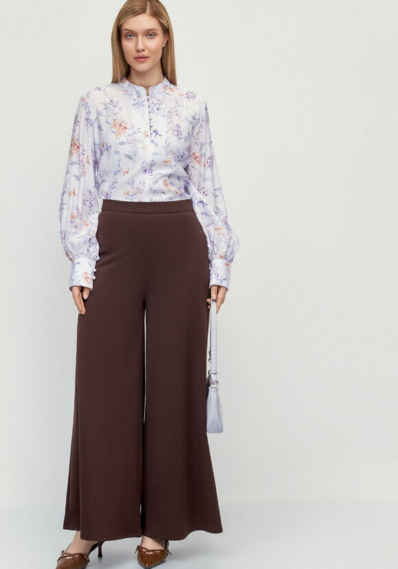 Брюки палаццо с комфортным поясом Жасмин шир.  580, рис. 6