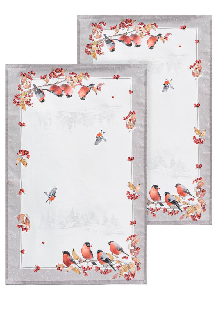 Набор полотенец Снегири, 2 шт. шир.  750, рис. 7