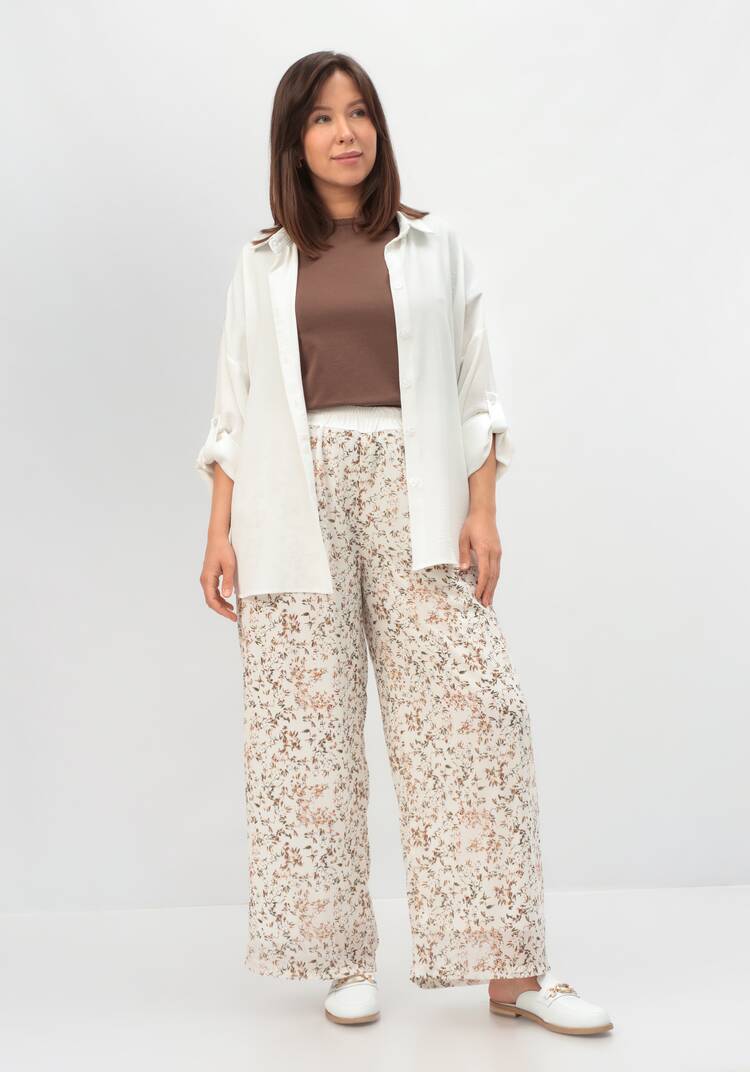 Брюки с резинкой на талии прямые шир.  750, рис. 26