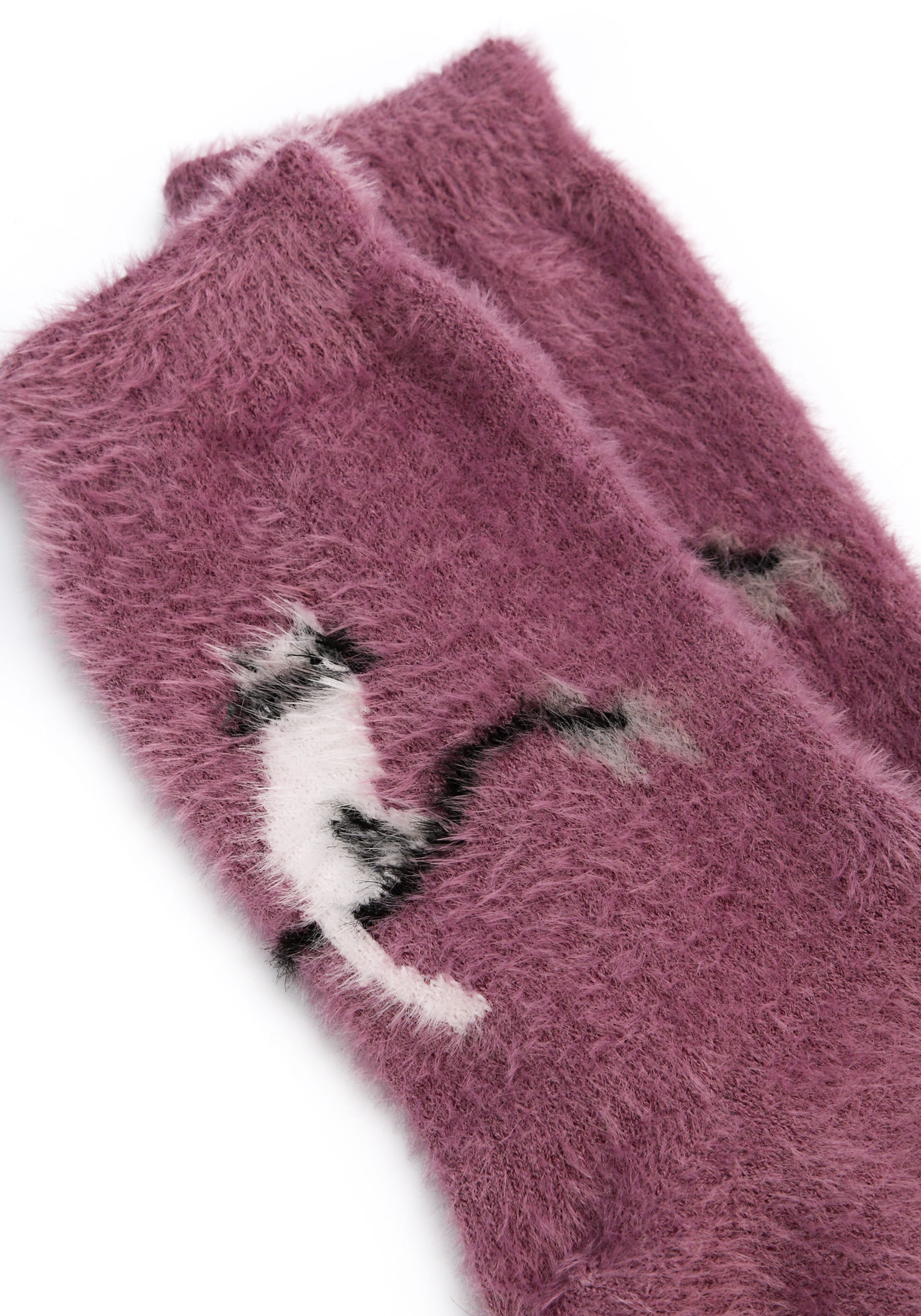 Комплект носков из шерсти норки, 2 пары, цвет черный, размер 37-41 - фото 7