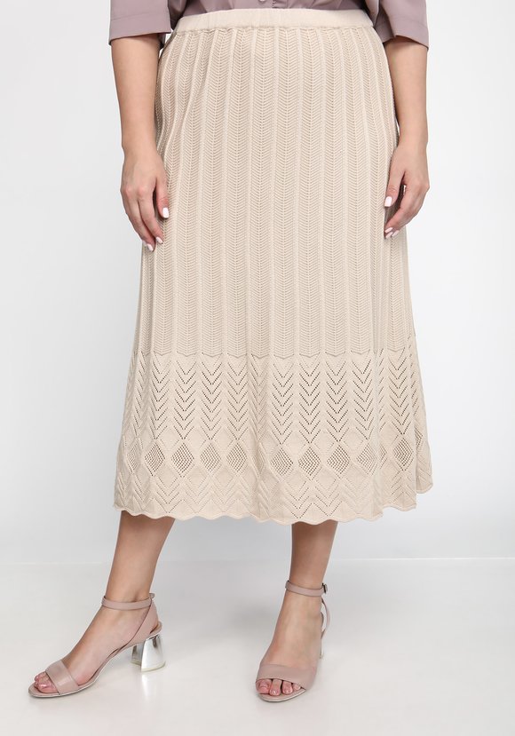 Юбка с ажуром по низу шир.  580, рис. 1