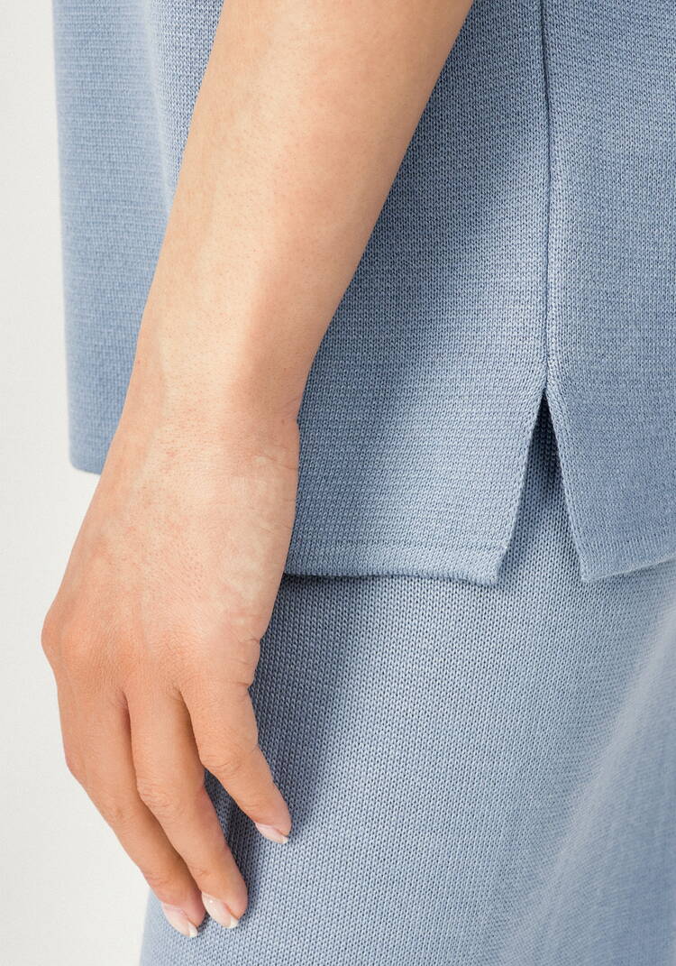 Джемпер-поло с вертикальной полосой шир.  750, рис. 7