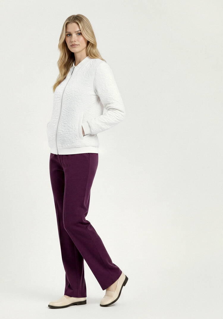 Бомбер из ткани с жаккардовым узором шир.  750, рис. 43