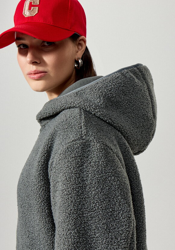 Куртка в стиле тедди с капюшоном шир.  580, рис. 7