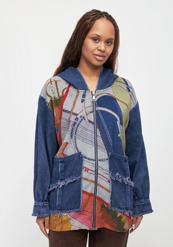 Джинсовая куртка Мартина шир.  580, рис. 11