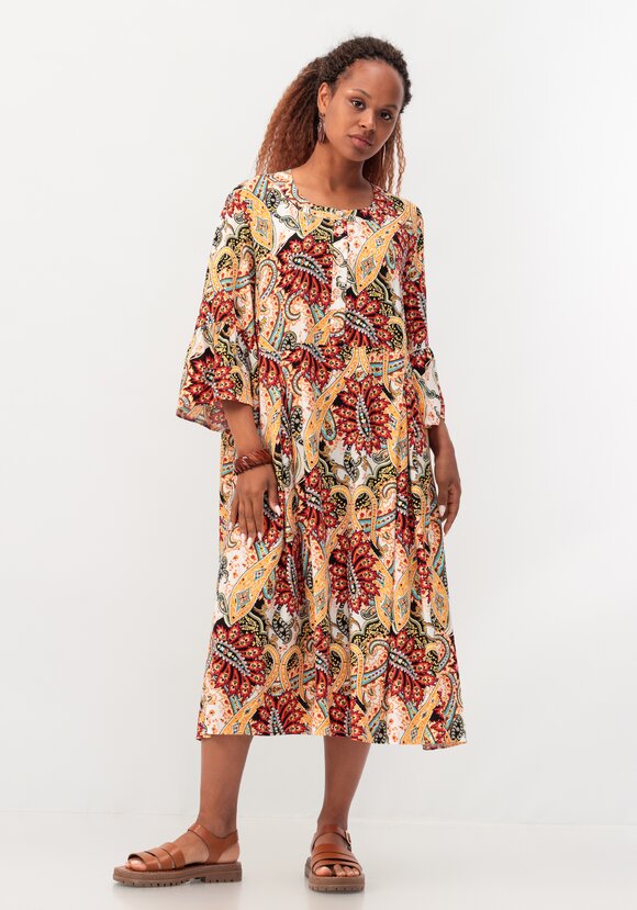 Платье свободного силуэта с рюшей по рукавам шир.  580, рис. 16