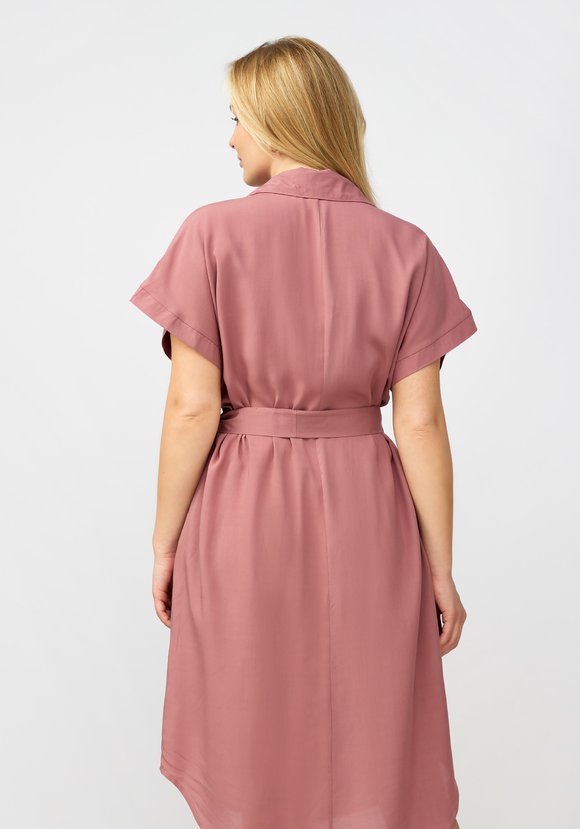 Платье рубашка на пуговицах шир.  580, рис. 6