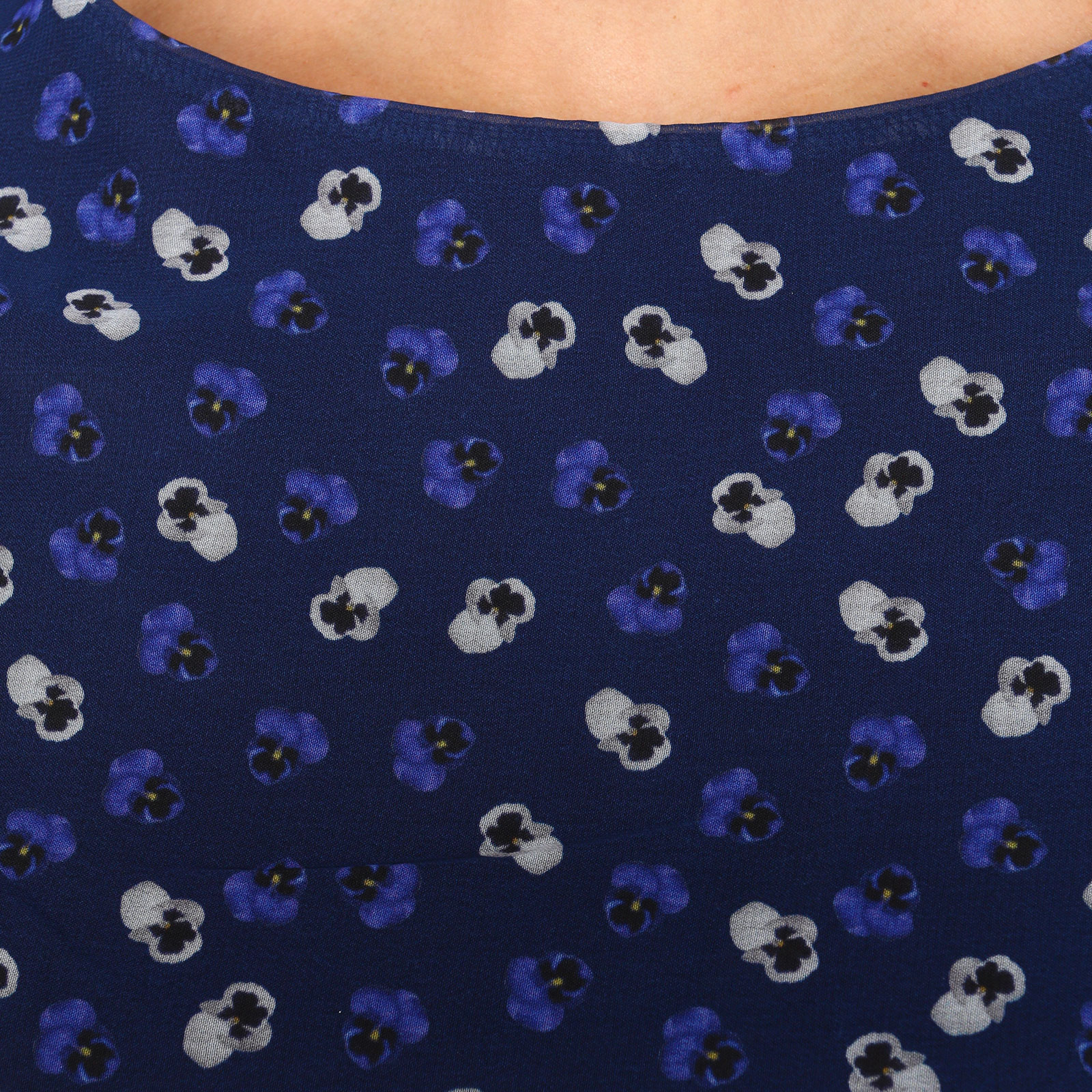 Платье с оригинальным рисунком Bianka Modeno, размер 50, цвет синий - фото 7