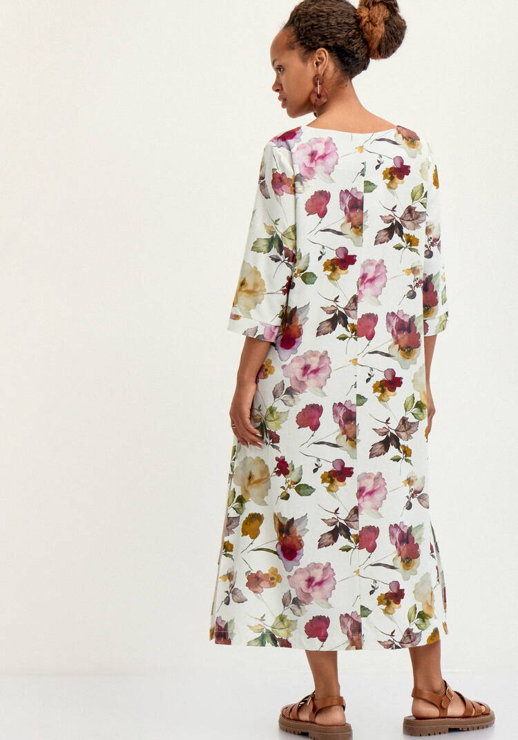 Платье свободного кроя изо льна шир.  750, рис. 12